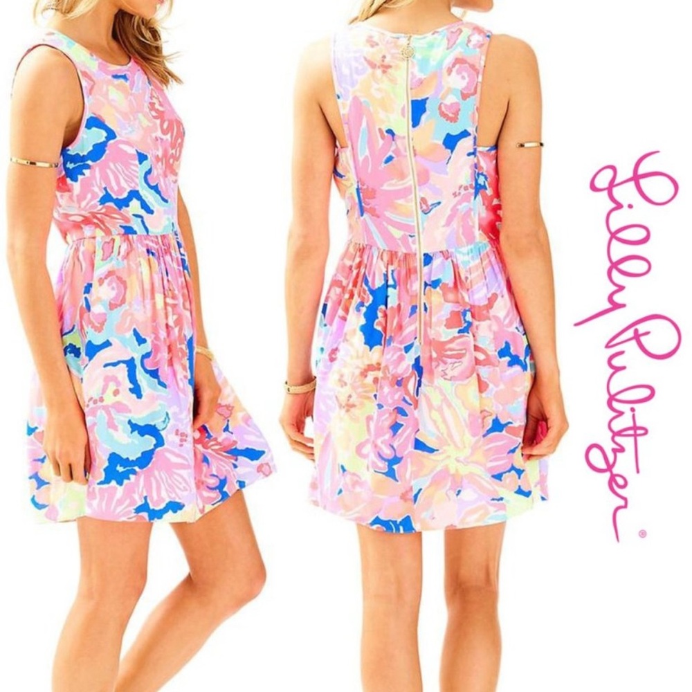 Lilly Pulitzer Bright Flowy Summer Dress, Size 4